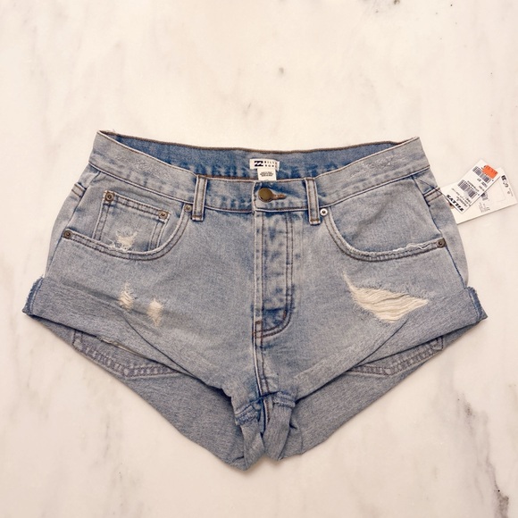 🩵Billabong Get Low Short Denim Shorts Size 27 - Picture 3 of 7